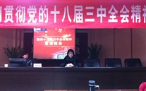 潜能集团党委派员参加学习贯彻党的十八届三中全会宣讲报告会